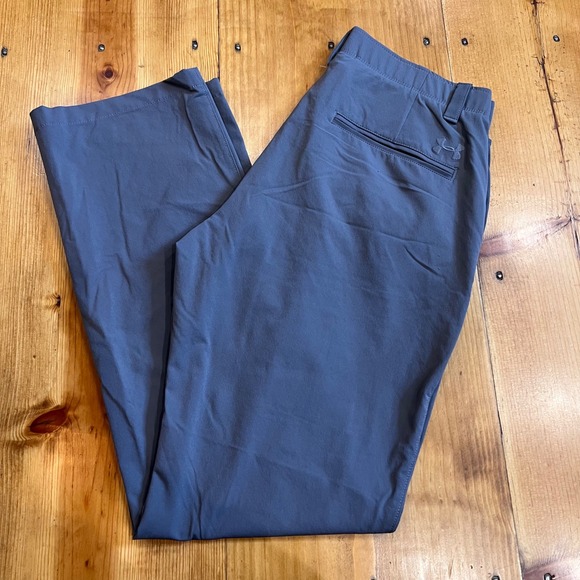 Under Armour Other - Under Armour Mens Match Play Golf Pants Gray 32x32 Loose Fit Performance A7